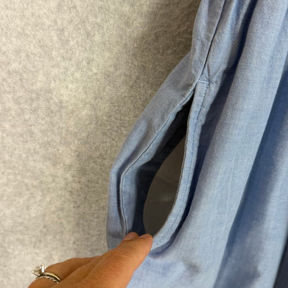 Vtg Susan Bristol Chambray Jumper Dress Size 6 Full Button Cottagecore Country - Picture 5 of 13